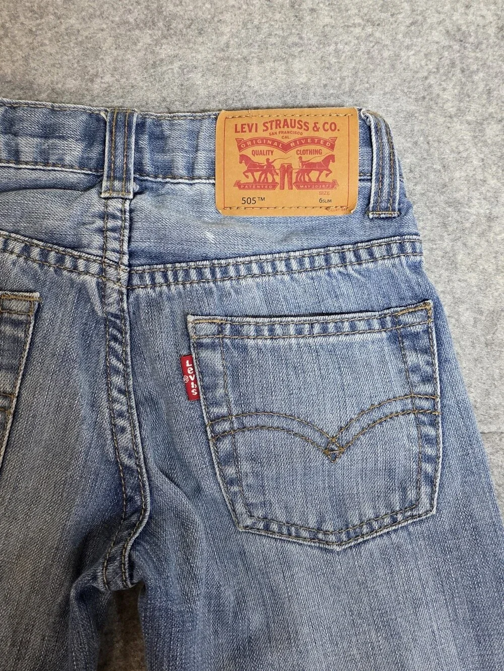 Levi’s 505 Boys 6 Slim Blue Regular Fit Jeans